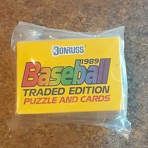 Donruss 1989 Baseball Traded Edition Puzzle and Ca
